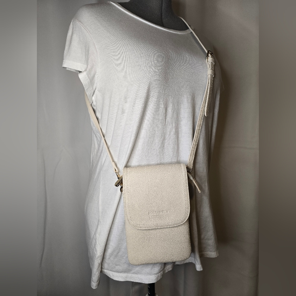 Bostanten Cell Phone Crossbody Wallet Vegan Leather